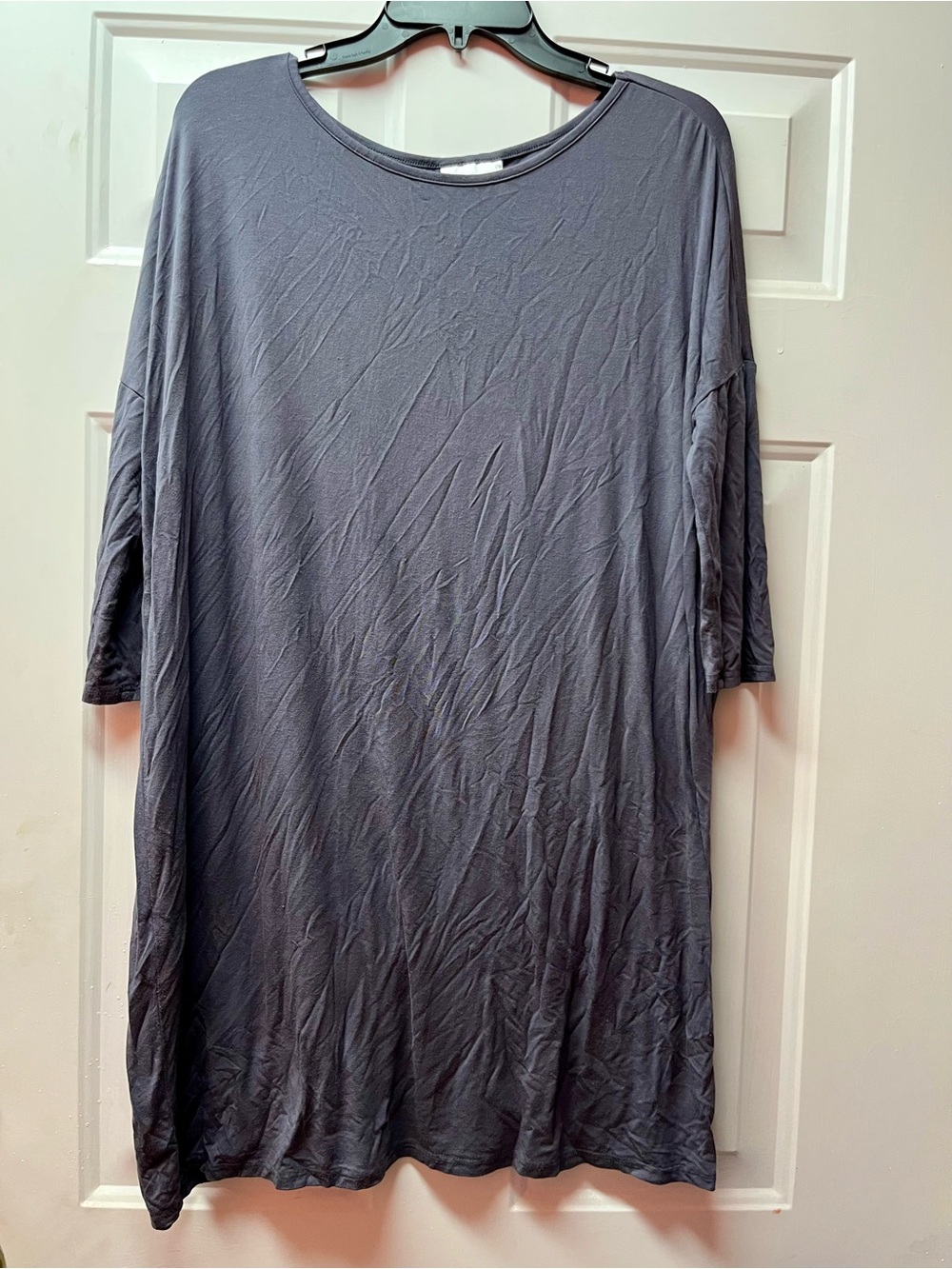 Lolly Wolly Doodle Slate Gray Midi Dress
